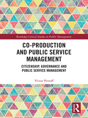 cover image of Co-Production and Public Service Management